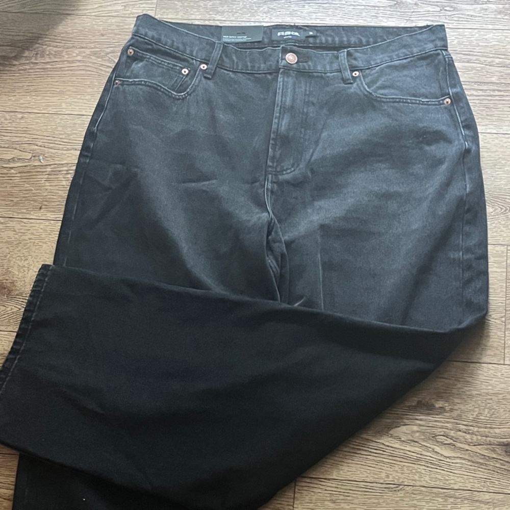 RSQ Charcoal Denim extra baggy/wide-leg jeans